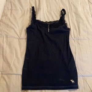 ABERCROMBIE navy blue tank